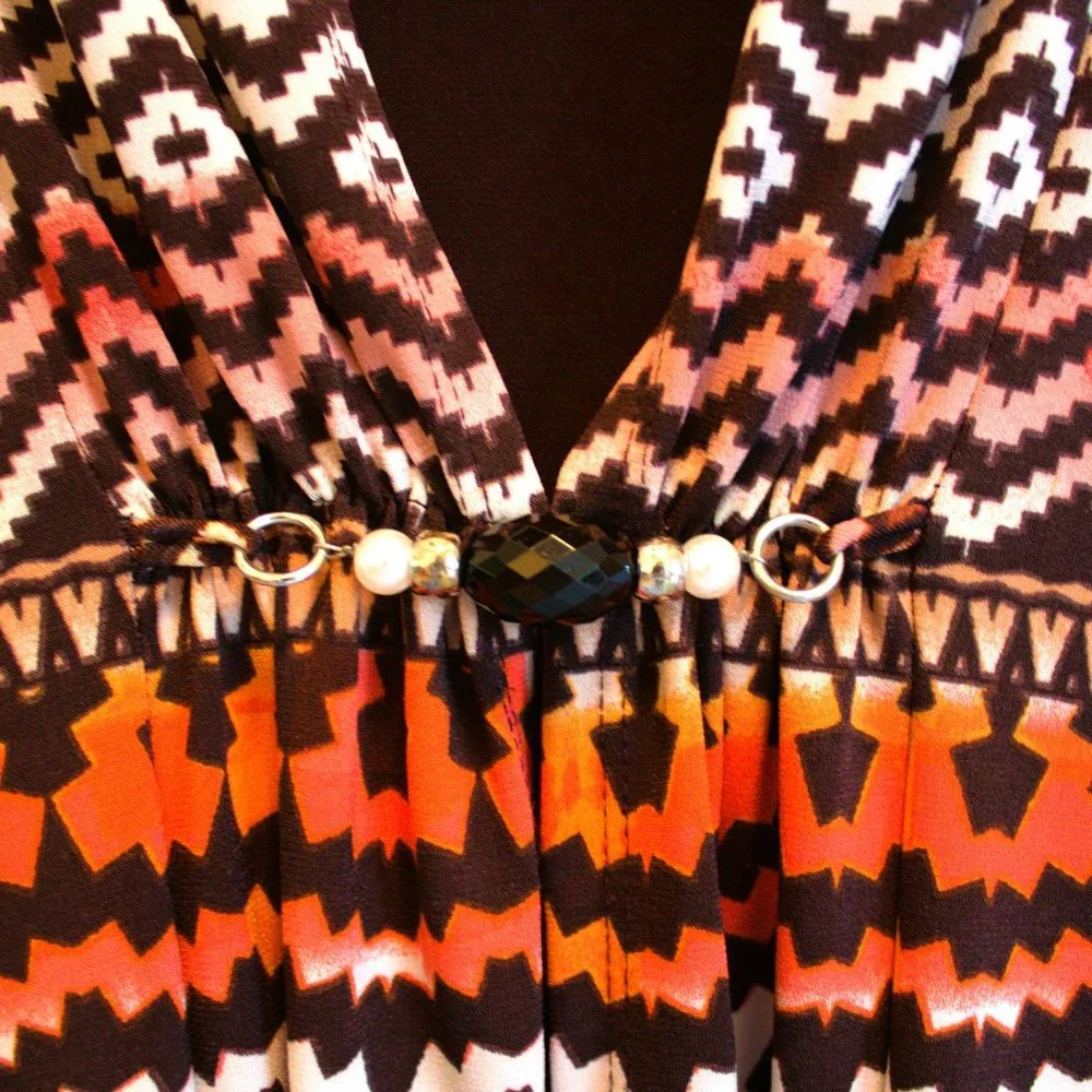 Notations | Multi Pattern Short Sleeve Top - Picture 3 of 6